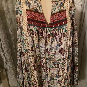 Beautiful green and red tunic